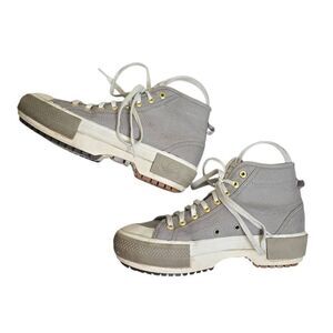 Adidas Nizza Trek Feather Grey Platform High Top Sneakers Size 8